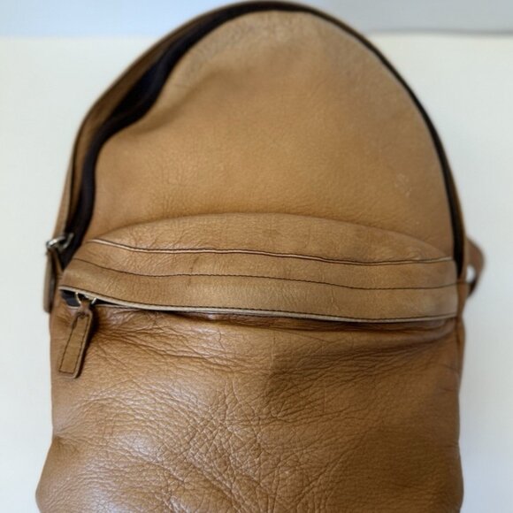 Latico Brown Leather Vintage Look Backpack Adjustable Straps Made in Colombia - Picture 1 of 16